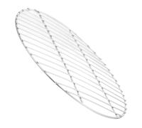 Générique Grille de Ronde en Acier Inoxydable 26 CM Tapis de Barbecue Extérieur en Métal Maille Double Barre pour Barbecue Gaz Charbon et Électrique Accessoire Polyvalent pour Grillades