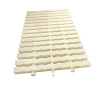 Générique Grille de trop-Plein Flexible pour bonde de Piscine, Couvercle de bonde de Douche rectangulaire en ABS épissable, Grille de 20 cm, Lot de 15 pièces pour des Solutions de Drainage de Piscine