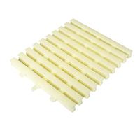 Générique Grille de trop-Plein pour Piscine - Plastique ABS résistant aux UV, Siphon de Sol Flexible à Trois Trous pour allées, patios et terrasses (25 x 100 cm, Lot de 7)