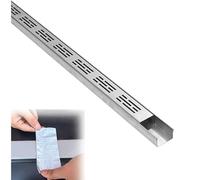 Générique Grille d'évacuation en Acier Inoxydable 304 - Lot de 8, Canal rectangulaire de 3,5 x 3 cm pour Piscine extérieure, Jardin, Garage, allée, système de Drainage, g