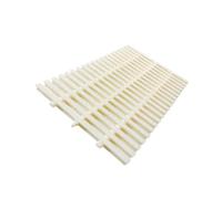 Générique Grille Drainage Piscine extérieure, grilles Drainage Piscine Flexibles à 360 °, Solution Protection Gestion l'eau Facile à Installer(Beige,25x100cm/5pcs)