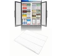Générique Grille Réfrigérateur, Étagère Congélateur Empilable en Acier | Étagère de remplacement pour réfrigérateur et congélateur avec rebord de protection(24.8x23.6in/63x60cm)