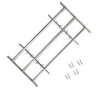 Générique Grille réglable de sécurité de fenêtres et 3 Barres 700-1050 mm, Quincaillerie, Matériaux de Construction, Fenêtres, Argent, (Poids 5.6KG)