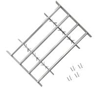 Générique Grille réglable de sécurité de fenêtres et 4 Barres 700-1050 mm,Quincaillerie, Matériaux de Construction, Fenêtres, Argent (Poids 7.49KG)