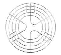 Générique Grille Vapeur Ronde en Acier Inoxydable 304 Support de Vapeur 16X4 CM Pieds Courts Accessoire Multifonction pour Autocuiseur et à Domicile