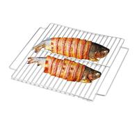 Générique Grilles de Cuisson en Acier Inoxydable, Grille de grillade extérieure - Grilles à rôtir en Acier Inoxydable | Grille de Cuisson pour Barbecue en pour légumes, crevettes et Poissons