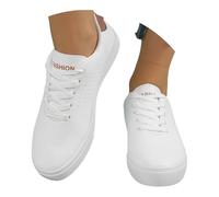 Générique Grique asket en Toile Femme Chaussures arefoot Shoes askets lanches Plateforme Souple Chaussure Tennis lanche Homme Confort Chic Souples De Marche 35-46 Womens Trainers askette