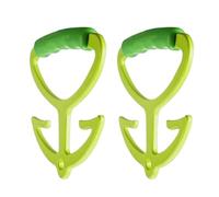 Générique Grocery Carrier Handle, Multi-Purpose Bag Holder, Reusable Ergonomic Grip, Non-Slip 2-Piece Set, Travel Laundry Shopping Delivery Beach Food Camping, 10x11x1cm/3.94x4.33x0.39 inches