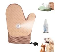 Générique Grooming Mist Glove For Pets,2-In-1 Self-Cleaning Brush,Multi-Functional Deshedding Gloves With Spray,Reusable Shedding Mitt Massage Tool,Suitable for All Kinds Of Dog And Cat Hair (1*Pink)