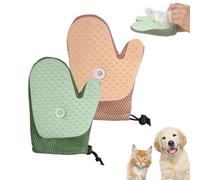 Générique Grooming Mist Glove for Pets, 2025 New All-in-One Grooming Mist Glove for Pets, Electrostatic Gloves for Pet, Cat Steam Gloves for Indoor, for Dogs &Cats,Deshedding Tools (Green+Pink)