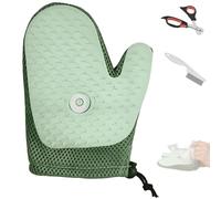 Générique Grooming Mist Glove for Pets, Meowvo Grooming Mist Glove, Cat Brush Gloves for Dogs & Cats, Deshedding Tools (Green)