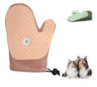 Générique Grooming Mist Glove for Pets, Spray Cat Petting Gloves, Cat Spray Gloves, Micro-Fine Spray to Lock Dandruff and Loose Hair (Pink, 1 pièce)
