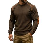 Générique Gros Pull Homme Hiver Pulls Beaux Vert 3XL Shetland Courte Fourrure dans du Tête Peluche Fine Crew Chandail Blanche Personnalisable Magasin Tracteur Créateur