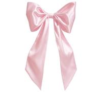 Générique Große dekorative Rosa Schleife, 40 x 110 cm, Polyester-Satin, große Schleife für Weihnachten, Hochzeit, Party, Kranz, Fensterdekoration, Aufhängeband, eleganter und festlicher Effekt