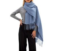 Générique Grosse Echarpe Femme - Echarpe Chaude Femme Écharpe d'hiver Luxueuse et Douce pour Un châle épais et Confortable élégant et Chauffe-Cou (BU1 One Size)