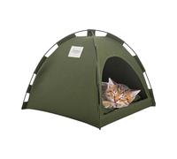 Générique Grotte de lit pour Chat,Lit pour Chat Couvert Pliable - Cat Cave Bed Cat House Tente pour avec Lits de Semi-fermés Cabane pour, Petit Chien RabbitsBed