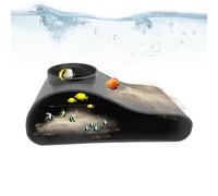 Générique Grotte pour Aquarium, Cachettes pour Poissons D'Aquarium, Abri Tunnel À Crevettes Habitat Tortues d'eau Douce Terrariums