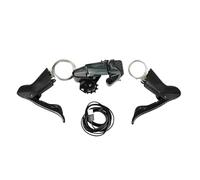 Générique Groupe de vélo 1x7-14 Vitesses leviers Manette Vitesse en Fiber Carbone dérailleur arrière(Rim Brake,93mm)
