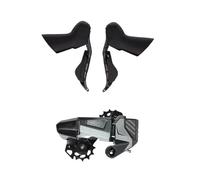 Générique Groupe de vélo 1x7-14 Vitesses leviers Manette Vitesse en Fiber Carbone dérailleur arrière(Disc no Caliper,75mm)