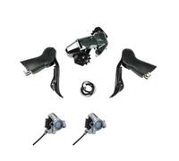 Générique Groupe de vélo 1x7-14 Vitesses leviers Manette Vitesse en Fiber Carbone dérailleur arrière(7800PRO Disc Brake,75mm)