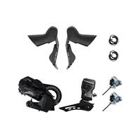 Générique Groupe de vélo Route 2x7-14 Vitesses, Grande poulie, dérailleur arrière, Kit Freins à Disque/Jante(7000-7800PRO Caliper)