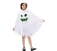 Générique Gruseliges Geisterkleid für Mädchen - Halloween Kostüm mit Schleier und Tüll - Kinder Verkleidung fürr Horrorparty, Karneval oder Mottofest - Spukiges mitt unheimlichen Details
