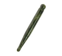 Générique Gua Sha Bois en Jade Bords Arrondis et Côté Effilé, Outil de Massage Traditionnel pour Stimuler la Circulation Sanguine et Protéger les Doigts la Maison Après une Longue Marche