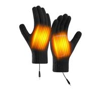 Générique Guantes Calefactables Eléctricos - Manoplas Táctiles USB Recargables | 3 Niveles De Calor 21 Cm Guantes De Trabajo Para Esquí, Camping, Moto, Ciclismo, Invierno, Hombres Y Mujeres