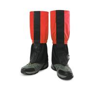 Générique Guêtres De Randonnée Légères, 1 Paire De Guêtres De Neige Coupe-Vent, Protection des Jambes À L'épreuve des Serpents, Étanchéité Réglable, Facile À Transporter, for Hommes(Red,L-35CM)