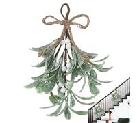 Générique Gui Artificiel givré - Décoration de Fausses Branches de gui givrées | Décoration de Noël décorative, Guirlande de gui Festive pour décoration de fête, Maison, Hiver