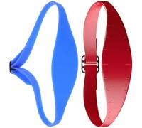Générique Guide de Coupe Bande Flexible Sécurisée 2 Pcs Cheveux Silicone Ajustable pour Contours et Dégradés Faciles pour Coiffure à Domicile et Salon