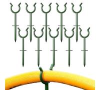 Générique Guides pour Tuyau d'Arrosage de Jardin | Soutien Support Tuyau Arroseur Protection Pelouse Parterre - 10 Pièces Support Fixation Irrigation pour Jardin Arrière Cour Bordures Allée Pavée