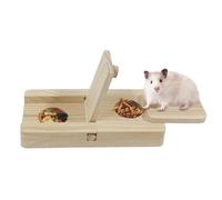 Générique Guinea Foraging Toys, Small Animal Puzzle Game, 6.5x3.15x0.91 in, Interactive Wooden Enrichment, Hide Treats Fun Design, Gerbil Puzzle Toys for Gerbils, Bunnies, and Rabbits (Wood)