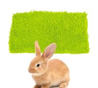Générique Guinea Pee Pads, Washable Non-Slip Cage Liner Mat, Soft Bedding Pad for Small Pets, Absorbent Reusable Floor Protection for Guinea Pigs, Rabbits, Bunnies, Crates, 25.2x13.78 inches