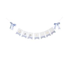 Générique - Guirlande 7 FANIONS Carton BAPTÊME N?'UDS 2.6M Bleu