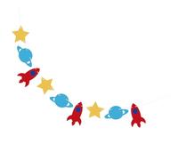 Générique Guirlande Bannière Suspendue Décorative en Feutre d'anniversaire Pendentifs Colorés, pour Décoration de Fête Ktv et Bars pour pour Anniversaire Garçon et Filles