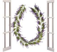 Générique Guirlande de Fleurs Mauve | 180cm Décoration Florale Artificielle,Décorations de Guirlande de Couleur Violette | pour Mariage Fête Anniversaire Maison Extérieur Intérieur Table
