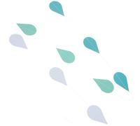 Générique Guirlande de Gouttes de Pluie en Papier Bleu Dégradé Décoration Suspendue pour Anniversaire Shower et Fête Bannière Décorative Légère et Festive 4 Pièces