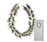 Générique Guirlande de Lavande | 180cm Lierre Artificiel Fleurs Décoration - Décoration Lavande,pour Mariage Fête Anniversaire Maison Extérieur Intérieur Table