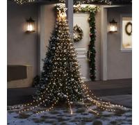 Générique Guirlande de Sapin de Noël 320 LED Blanc Chaud 375 cm,Décorations de Noël & saisonnières,Éclairage de Noël-356923