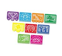 Générique Guirlande Décorative à Suspendre Fleurs en Papier Découpé Mexicain Guirlande Plastique Colorée pour Fête Mexicaine Bannière Festive pour Anniversaire et Décoration Fiesta