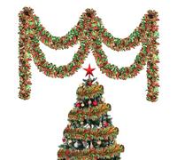 Générique Guirlande Étincelante de Noël | Ornements De Couronne Scintillante 2 Mètres | Guirlande Étincelante d'halloween | pour Fête Anniversaire Halloween Automne Thanksgiving Soirées