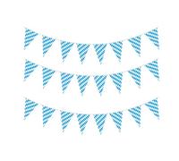 Générique Guirlande Fanions Triangle Banderole Décorative 25 Drapeaux Polyester Résistant Ornement Suspendu Adapté Aux Fêtes Décoration Maison Célé, Style C