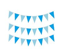 Générique Guirlande Fanions Triangle Banderole Décorative 25 Drapeaux Polyester Résistant Ornement Suspendu Adapté Aux Fêtes Décoration Maison Célé, Style B