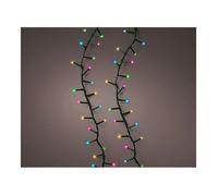 GENERIQUE - Guirlande Led Clignotante Compacte Pastel Multicolore 16m 500l Cable Vert.