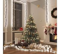 Générique Guirlande Lumineuse à LED groupées 2000 LED Blanc Froid 17m PVC,Maison & Jardin,Décorations,Décorations de Noël & saisonnières,Éclairage de Noël,Cold White and Dark Green,2.08 KG,343245