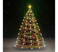 Générique Guirlande Lumineuse d'arbre de Noël 210 LED Blanc Froid 210 cm,Maison & Jardin,Luminaires,Guirlandes & Cordons lumineux-328879