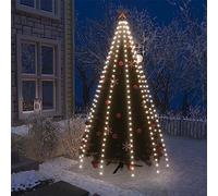 Générique Guirlande Lumineuse d'arbre de Noël 250 LED Blanc Froid 250 cm,Maison & Jardin,Luminaires,Guirlandes & Cordons Lumineux,Blanc,0.35 KG,328885