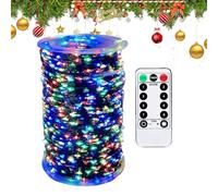 Générique Guirlande Lumineuse de Noël - 300 LED 30 m avec Télécommande et Minuterie | Lumières Blanc Chaud pour Arbre Intérieur - Pour Décoration Maison, Jardin, Terrasse, Cheminée, Fête, Vacances