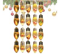 Générique Guirlande Lumineuse de Noël sur Piles,Guirlande LED à Ampoules | Décoration Fête pour Jardin Clôture Fenêtre Patio